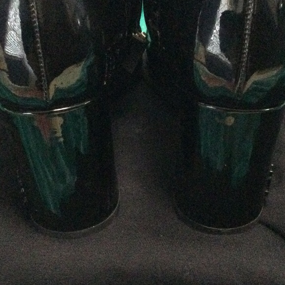 Saint Laurent Paris ankle boots/booties chunky heel with logo size 36 (6) - Picture 4 of 6